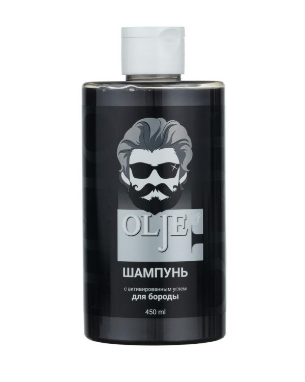 OLJE. Мужской шампунь для волос и бороды с активированным углем, 450 мл в Санкт-Петербурге